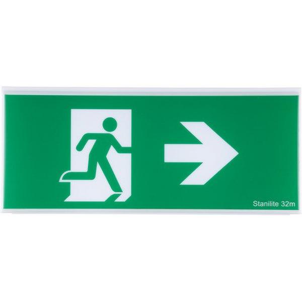DIFFUSER PICTO> 18W QUICKFIT JUMBO, Ideal Electrical Catalogue Light Fittings Emergency Exit Emergency Luminaire - Construction Supplies Australia