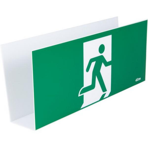 DIFFUSER 18W SS PICTO ECONOMY JUMBO, Ideal Electrical Catalogue Light Fittings Emergency Exit Emergency Luminaire - Construction Supplies Australia