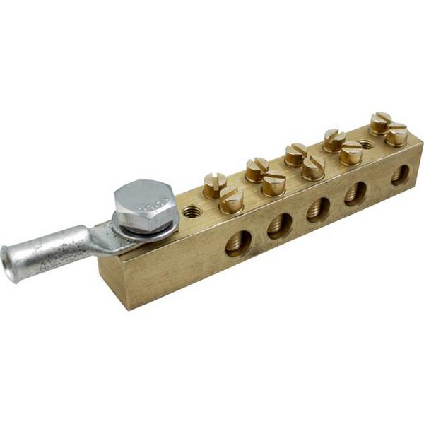 Neutral Link 5 Hole With 16mm Lug, Ideal Electrical Catalogue Power Distribution Busbar Neutral Busbar - Construction Supplies Australia