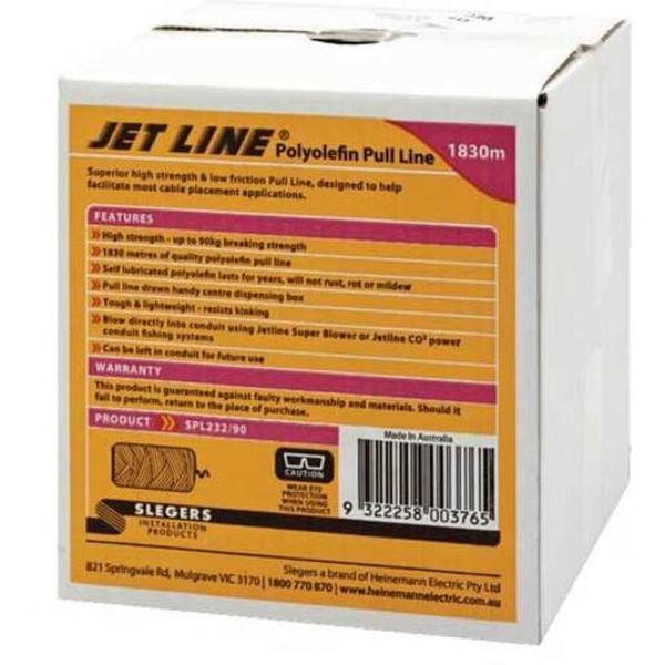 Jet Line Pull Lines Polylefin 1830 Metre Box, Ideal Electrical Catalogue Tools Instrumentation Cable Pulling Cable Pulling System - Construction Supplies Australia