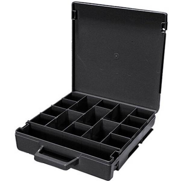 Rolacase With 6 Dividers Charcoal 370 X 370 X 85mm, Ideal Electrical Catalogue Tools Instrumentation Tool Organisation Tool Box Case - Construction Supplies Australia