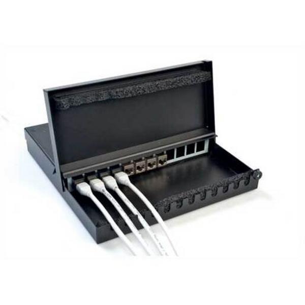Cp 12 Port Sl Patch Panel And Cover Unloaded Black, Ideal Electrical Catalogue Data Communications Copper Patch Panel Copper Twisted Pair - Construction Supplies Australia
