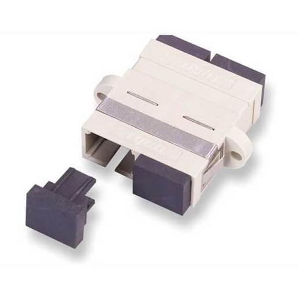 Anc Coupler SC mm Duplex Ceramic Sleeve Aq Body, Ideal Electrical Catalogue Data Communications Fibre Fibre Optic Coupler - Construction Supplies Australia