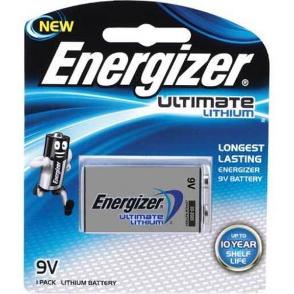 Battery Energizer Ultimate Lithium 9V (Pack 1), Ideal Electrical Catalogue Electrical Appliances Batteries Battery Not Rechargeable - Construction Supplies Australia