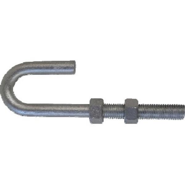 Amboss 90mm J-Hook With 2 X Nuts, Ideal Electrical Catalogue Cable Management Cable Support Bracket For Cable Support System - Construction Supplies Australia