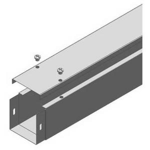 DUCT + SCREW ON LID GALVANISED STEEL 75MM X 75MM 2.4M