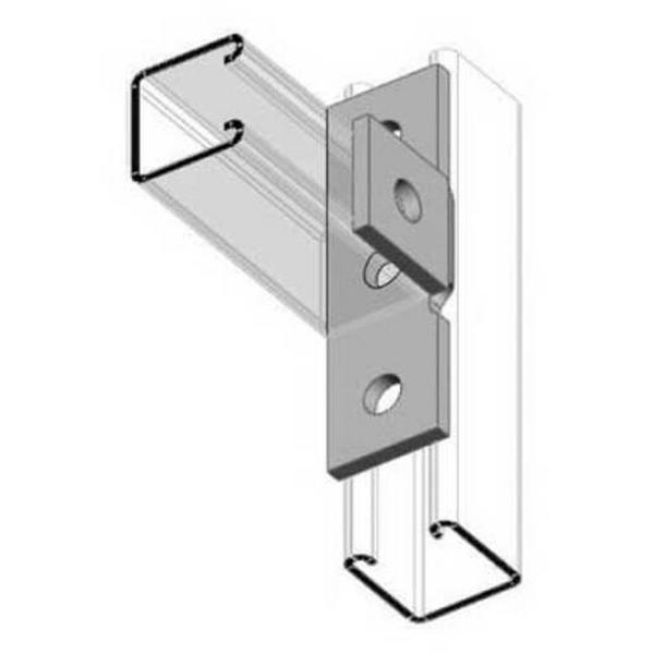Angle Fittings 4 Hole For Strut Hot Dip Galvanised, Ideal Electrical Catalogue Cable Management Cable Support Connector For Cable Support System - Construction Supplies Australia