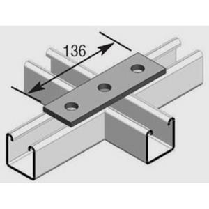 FITTINGS STRUT FLAT PLATE 3 HOLE HOT DIP GALVANISED