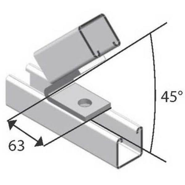 Angle Fittings 2 Hole For Strut Hot Dip Galvanised, Ideal Electrical Catalogue Cable Management Cable Support Connector For Cable Support System - Construction Supplies Australia