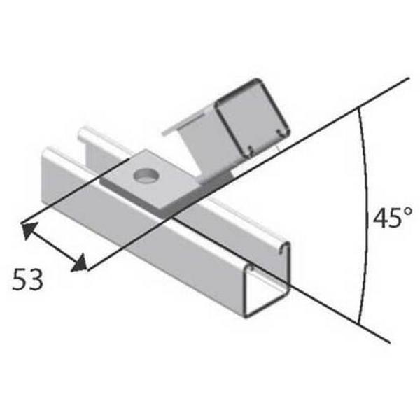 Angle Fittings 2 Hole For Strut Hot Dip Galvanised, Ideal Electrical Catalogue Cable Management Cable Support Connector For Cable Support System - Construction Supplies Australia