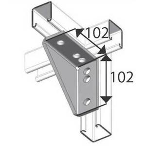 ANGLE FITTINGS FOR STRUT HOT DIP GALVANISED