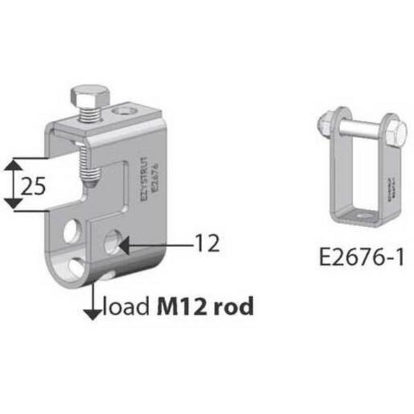 Beam Clamp Hot Dip Galvanised, Ideal Electrical Catalogue Cable Management Cable Support Span Wire Clamp - Construction Supplies Australia