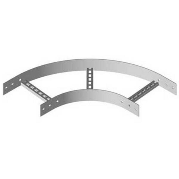 Cable Ladder Bend Nema 1 Hot Dip Galvanised 450mm 300R, Ideal Electrical Catalogue Cable Management Cable Ladder Bend For Cable Ladder - Construction Supplies Australia