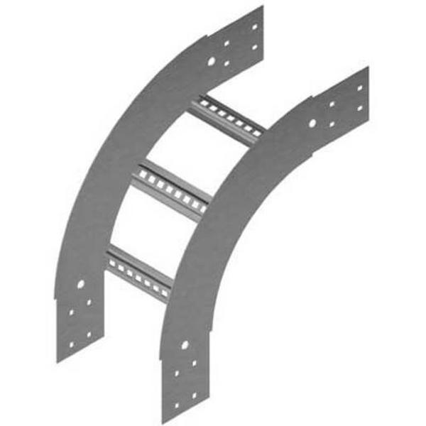 Cable Ladder Riser External Nema 3 Hot Dip Galvanised 150mm 450R, Ideal Electrical Catalogue Cable Management Cable Ladder Bend For Cable Ladder - Construction Supplies Australia