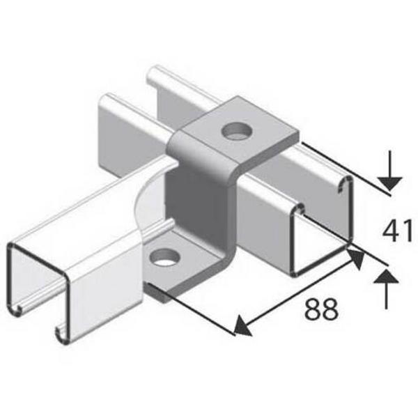 Angle Fitting Strut Z Type 2 Hole Hot Dipped Galvanised, Ideal Electrical Catalogue Cable Management Cable Ladder Cable Ladder Wide Span - Construction Supplies Australia
