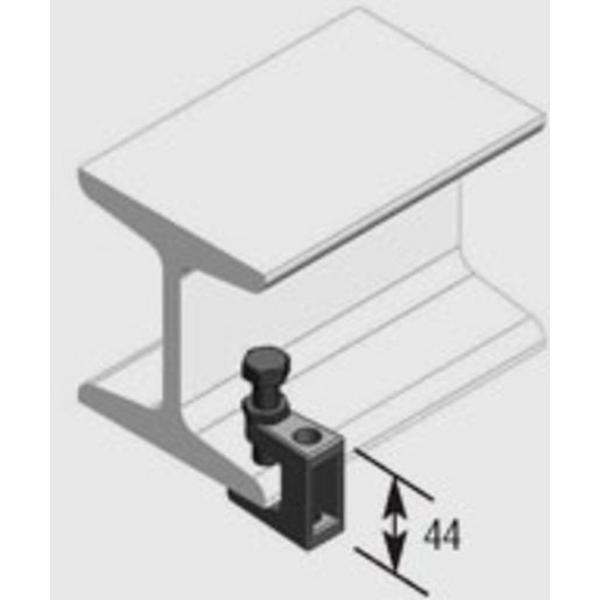 Beam Clamp M10 Hot Dip Galvanised, Ideal Electrical Catalogue Cable Management Cable Support Span Wire Clamp - Construction Supplies Australia