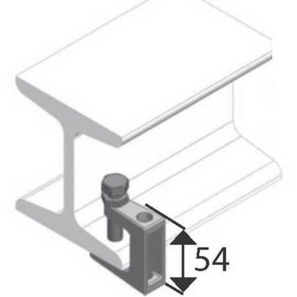Beam Clamp M12 Hot Dip Galvanised, Ideal Electrical Catalogue Cable Management Cable Support Span Wire Clamp - Construction Supplies Australia