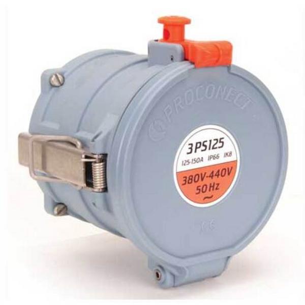 3Ps125 Socket Outlet 3P+N+E, Ideal Electrical Catalogue Industrial Industrial Plugs Sockets Round Socket Plug For High Currents - Construction Supplies Australia