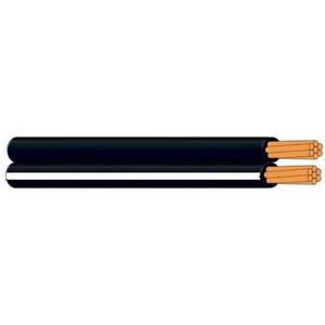 CABLE FIGURE 8 0.75MM 24/0.20 2C 100M BLACK/WHITE