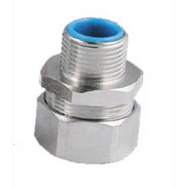 32mm Nickel Plated Brass Straight Fitting, Ideal Electrical Catalogue Cable Management Conduit Rigid Metal Conduit Metal - Construction Supplies Australia
