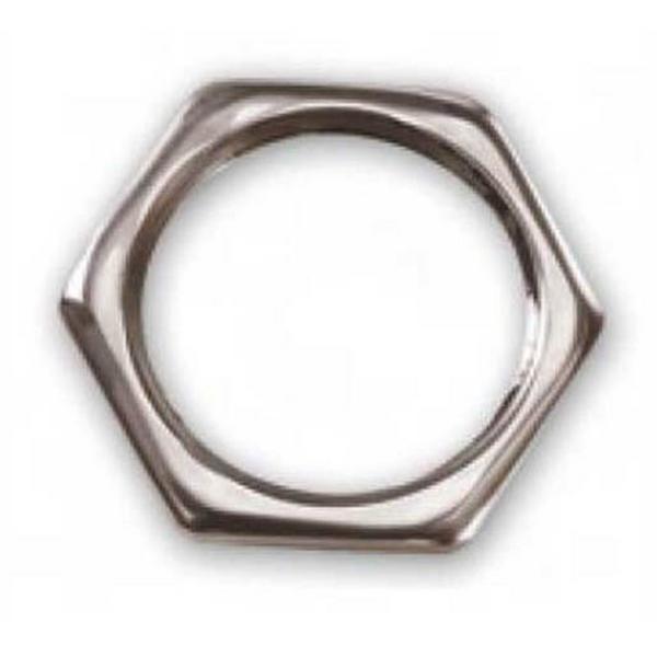 Lock Nut M25 Nickel Plated Brass, Ideal Electrical Catalogue Hardware Nuts Bolts Nut - Construction Supplies Australia