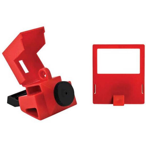Circuit Breaker Lockout Devices Large No Hole Single Pole Circuit Breaker, Ideal Electrical Catalogue Power Distribution Distribution Boards Locking Device For Switches - Construction Supplies Australia