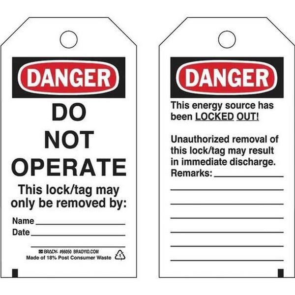 Lo.Tags Rev.Side#1 B-853 Do Not.. Pk25, Ideal Electrical Catalogue Industrial Accessories Filter For Low Voltage - Construction Supplies Australia