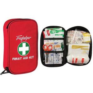VEHICLE + LOW RISK FIRST AID KIT WITH SOFT CASE - RED
