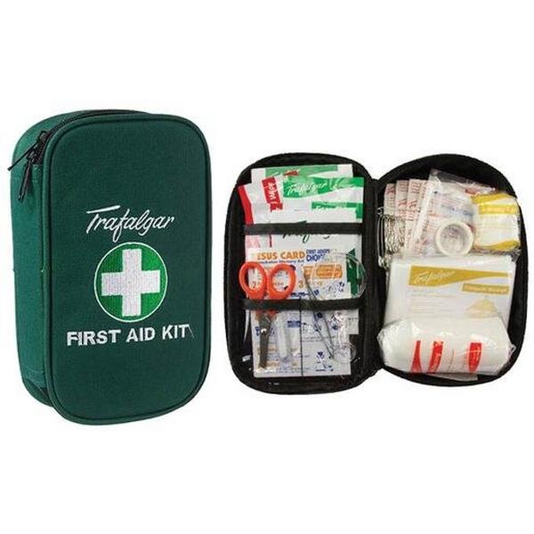 Vehicle And Low Risk First Aid Kit With Soft Case - Green, Ideal Electrical Catalogue Safety Personal Care First Aid Kit - Construction Supplies Australia