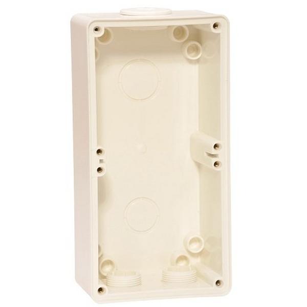 Back Box Two Gang Res White, Ideal Electrical Catalogue Switches Plugs Sockets Switches Wall Box - Construction Supplies Australia