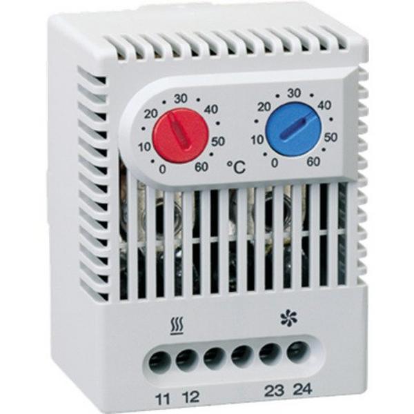 Thermostat Dual N/C + N/O, Ideal Electrical Catalogue Power Distribution Devices For Distribution Boards Thermostat Hygrostat Enclosure Cabinet - Construction Supplies Australia