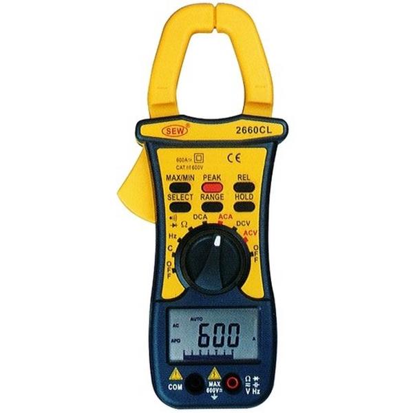 Clamp Meter 600A AC/DC, Ideal Electrical Catalogue Tools Instrumentation Test Measurement Clamp Measuring Instrument - Construction Supplies Australia
