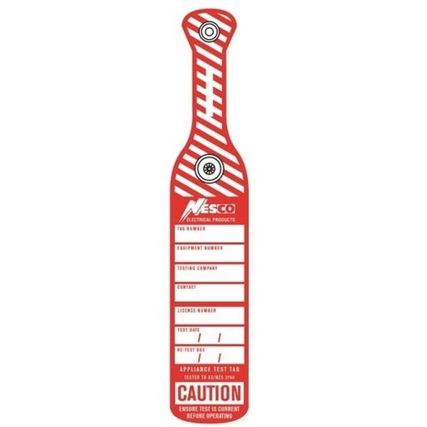 Test Tag Industrial Push Clip Colour Red, Ideal Electrical Catalogue Tools Instrumentation Labelling Labelling Material - Construction Supplies Australia