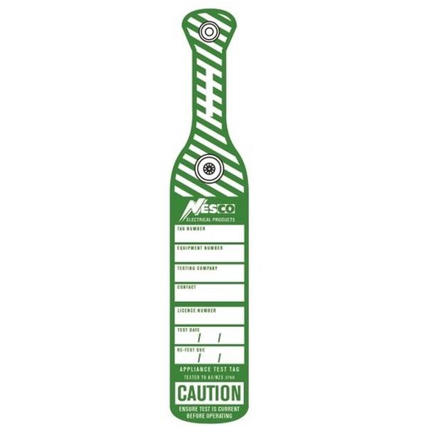 Test Tag Industrial Push Clip Colour Green, Ideal Electrical Catalogue Tools Instrumentation Labelling Labelling Material - Construction Supplies Australia