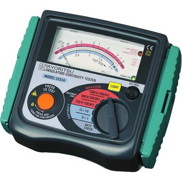 Kyoritsu 3131A Analogue Insul/Cont Tester, Ideal Electrical Catalogue Tools Instrumentation Test Measurement Insulation Tester - Construction Supplies Australia