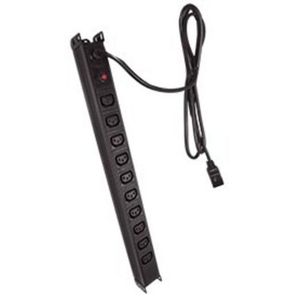 Horizontal Power Rail-10X10A Outlet 15A Plug, Ideal Electrical Catalogue Data Communications Cabinets Enclosures Power Rail - Construction Supplies Australia