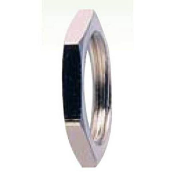 Locknut Nickel Plated Brass M16, Ideal Electrical Catalogue Hardware Nuts Bolts Nut - Construction Supplies Australia