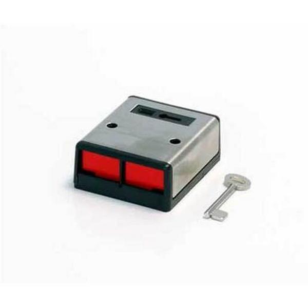 Double Push Stainless Steel Panic Button, Ideal Electrical Catalogue Switches Plugs Sockets Switches Push Button - Construction Supplies Australia