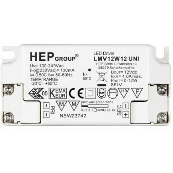 Transformer 12W 12VDC To Suit Leds, Ideal Electrical Catalogue Light Fittings Control Gear Led Driver - Construction Supplies Australia
