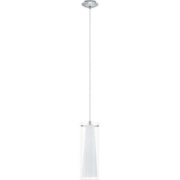 Pendant E27 1Lt 60W 110X1100mm Chrm/Opl/Clear Glass Pinto, Ideal Electrical Catalogue Light Fittings Pendant Luminaire Pendant Luminaire - Construction Supplies Australia