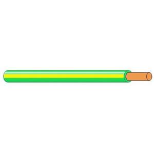 CABLE BUILDING WIRE SOLID CORE 1MM 1/113 1C 100M GREEN/YELLOW