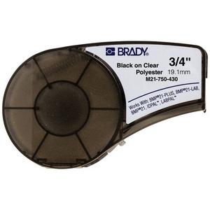 3/4" B430 BLACK ON CLEAR