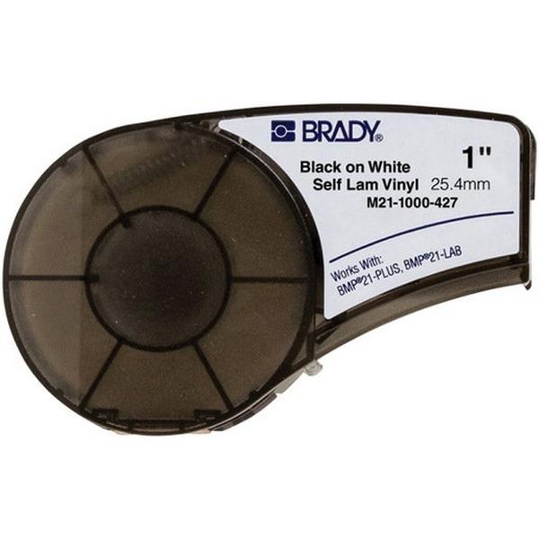 .375" X 1" B427 Black On White/Clear, Ideal Electrical Catalogue Tools Instrumentation Labelling Labelling Material - Construction Supplies Australia