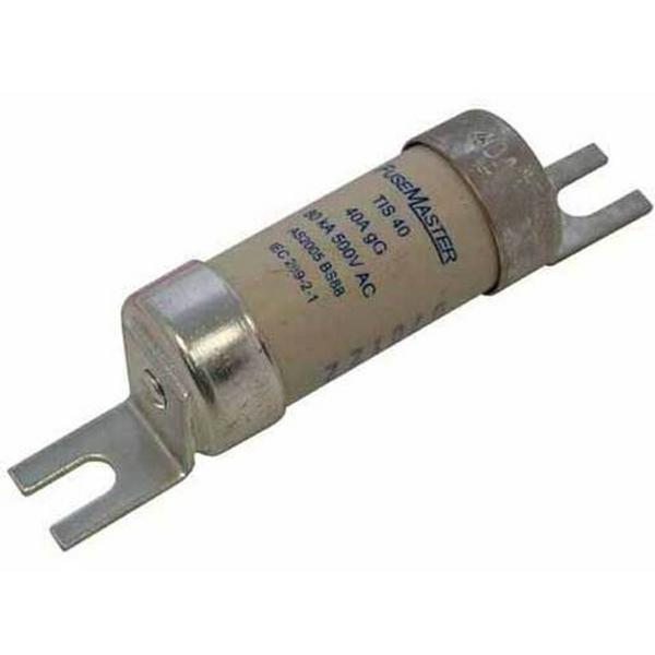 Fuse Cartridge 50A 500V Off Set Tags 73mm Fixing Centres, Ideal Electrical Catalogue Power Distribution Fuses Holders Tag Bolted Fuse - Construction Supplies Australia