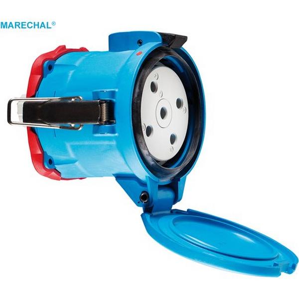 DECONTACTOR SOCKET OUTLET (FEMALE SOURCE) DS9 SEMI-RECESSED POLY BLUE COLOR LID SPRUNG CLO, Ideal Electrical Catalogue Industrial Industrial Plugs Sockets Industrial Socket Outlet - Construction Supplies Australia