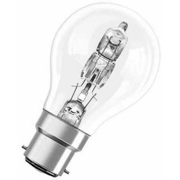 Lamp Halogen B22 57W 2800K 915Lm 240V Clear Classic A, Ideal Electrical Catalogue Lamps Halogen High Voltage Halogen Lamp - Construction Supplies Australia