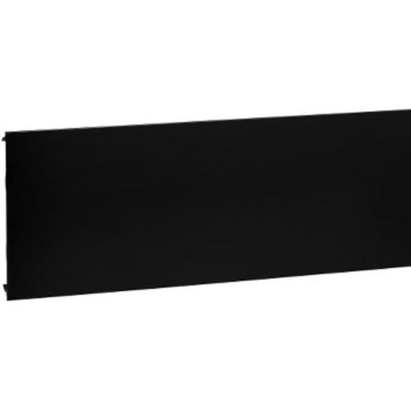 Clip On Lid 150mm Duct Black, Ideal Electrical Catalogue Cable Management Skirt Cover For Plinth Skirting Duct - Construction Supplies Australia