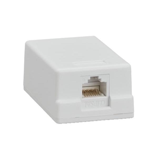 Block Mount 1 Port Surf Cat6, Ideal Electrical Catalogue Data Communications Communications Accessories Data Communication Connection Box Copper Twisted Pair - Construction Supplies Australia