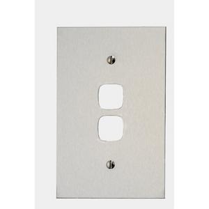 ARCHITECTUAL METAL 2 GANG GRID AND PLATE - NO MECH