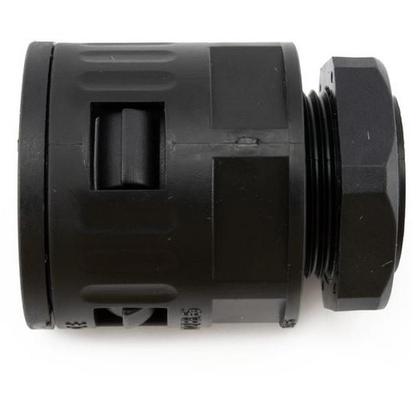 Flexible Conduit Gland Nylon 16mm M16 Straight Black, Ideal Electrical Catalogue Cable Management Conduit Rigid Terminal Sleeve For Installation Tubes - Construction Supplies Australia